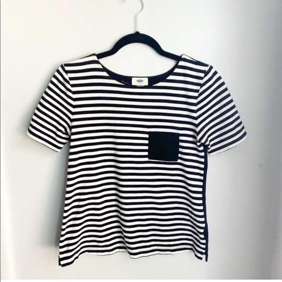Old Navy Tops - Old Navy - Black and White Striped Top Size XS